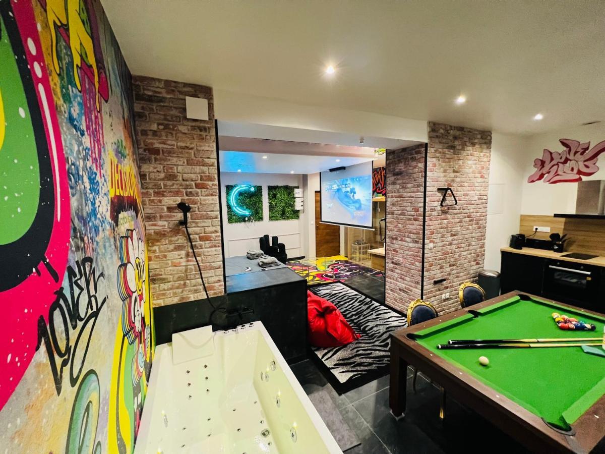 Capsule Street Art - Sauna- Jacuzzi - Playstation 5 - Billard - Netflix - Home Cinema - Terrasse Douai Exterior foto